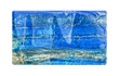 the lazurite (lapis lazuli) polished pictorial gemstone