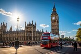 Fototapeta Londyn - Big Ben in London England travel destination picture