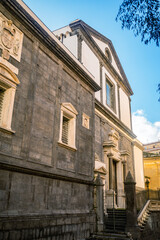 Wall Mural - The Fa ade of the church of Santa Maria la Nova, now a museum, in Naples, Italy