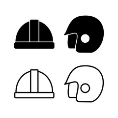 Wall Mural - Helmet icon vector. safety helmet icon