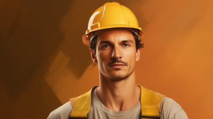 Wall Mural - The labor worker portrait