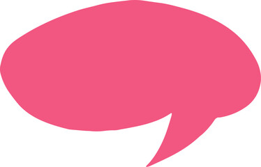 Aufkleber - Vector speech bubble icon pink color
