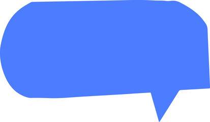 Aufkleber - Vector speech bubble icon blue color