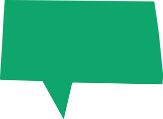 Aufkleber - Vector speech bubble icon green color