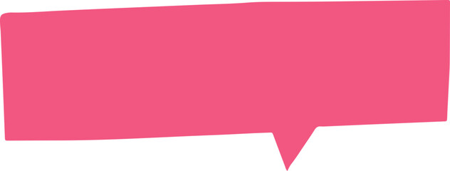 Aufkleber - Vector speech bubble icon pink color