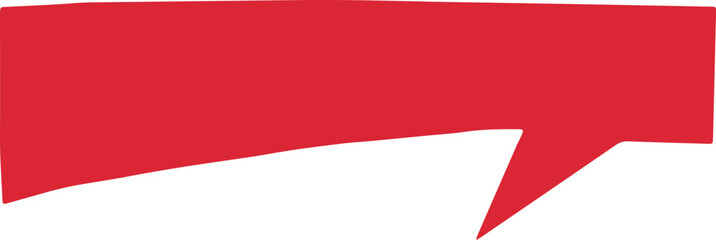 Aufkleber - Vector speech bubble icon red color