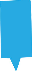 Aufkleber - Vector speech bubble icon blue color