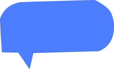 Aufkleber - Vector speech bubble icon blue color