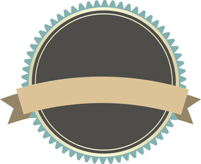 Aufkleber - Vector blank frame label and ribbon