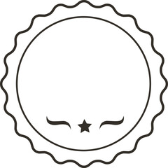 Aufkleber - Vector blank frame and label