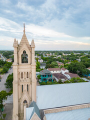 Sticker - Aerial photo church bell tower