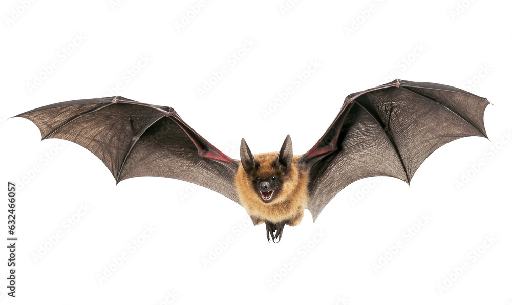 Flying bat isolated on transparent or white background, png Stock Photo ...