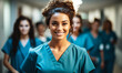 © Bartek - Medical Team in Scrubs: Young Nursing Student's Portrait