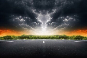 Wall Mural - road abstract background