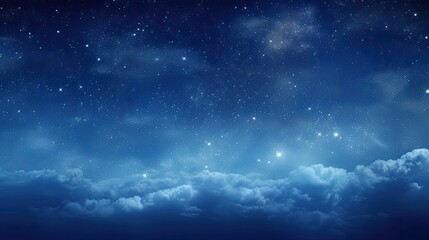 Wall Mural - stunning panoramic view of starry night sky with milky way