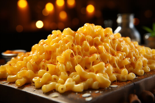 Wall Mural -  - Close up of American favorite mac and cheese