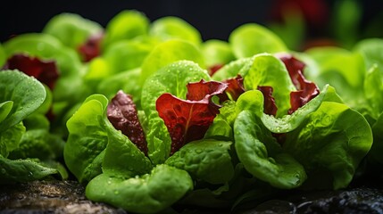 Poster - red and green salad