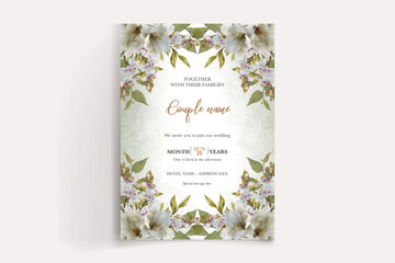 Canvas Print - save the date wedding invitation templates