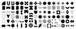 © mejorana777 - Collection of brutal contemporary figure spiral flower star oval circle and other elements. Abstract minimal geometric elements shapes and grids set. Brutalist design. Vector illustration