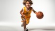 © nataliya_ua - little boy basketball player in action, ai generative