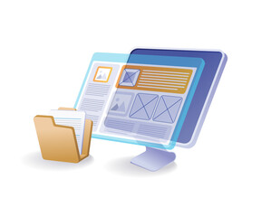 Creative web developer layouts