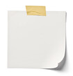 © Lumos sp - note tape adhesive blank paper label message background post notice reminder office notepad memo page empty notepaper white notebook sticky business