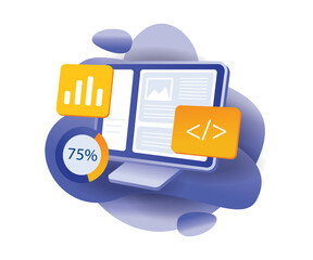 Wall Mural - data analysis layout analyst website developer