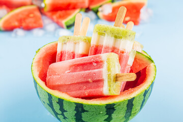 Poster - Summer thirst quenching gourmet watermelon popsicles