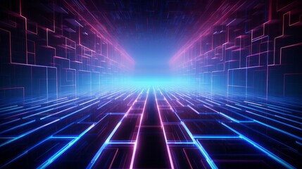 Wall Mural - abstract background of scientific and technological. ai generative.