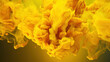 © Image Lounge - Yellow Color Liquid Ink Dense Smoky Abstract Misty Background AI Generative