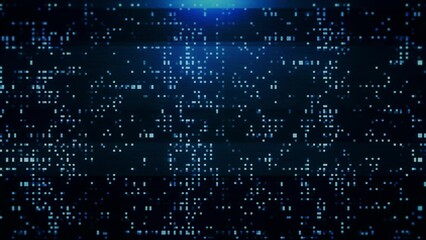 Visual Glitch noise big data digital code. Futuristic information technology Digital Cyberspace with Particles concept. matrix, encrypt numbers simulation user interface display cyber space