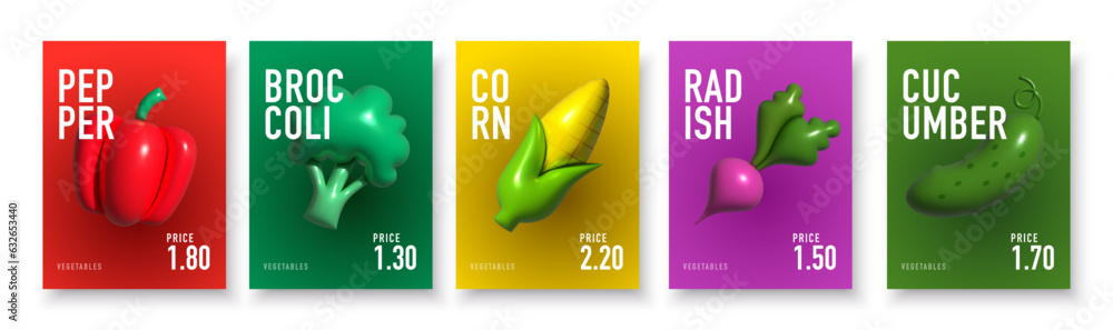 Vegetables posters and prices. Inflatable Vegetables. Inflated 3D ...