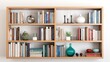 © Brandon - bookshelf organizer isolated on white generative AI