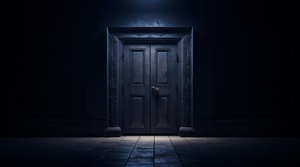 door in dark