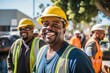 © NikoG - Group of african american consturction workers working on a construction site in Los Angeles