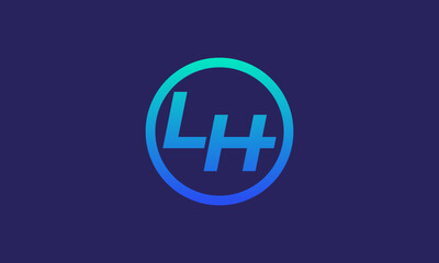 Sticker - LH logo design in the circle like a gear shift