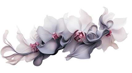 Wall Mural - combining orchid and iron grey in an abstract futuristic texture isolated on a transparent backgroun