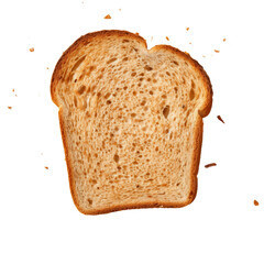 Poster - Top view of rustic, sliced wheat bread.