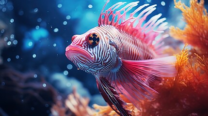 unique fish on coral reefs