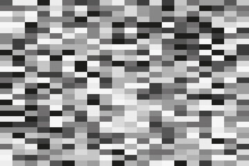 Wall Mural - Pattern of black, white and gray rectangles