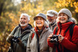 Golden Steps: Active Seniors Explore Fall Foliage Together