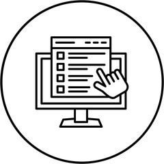 Poster - Online Survey Icon