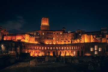 Wall Mural - Roma at night