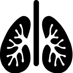 Wall Mural - Pulmonology icon