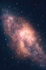 Poster - milky way, stars and nebula. space vector background, night starry sky