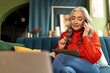 © zinkevych - Beautiful well-groomed senior woman at home