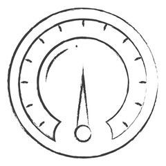 Wall Mural - Hand drawn Speedometer illustration icon