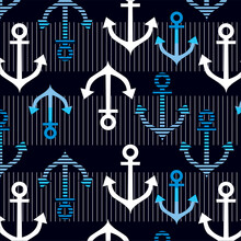 Striped Anchors Pattern