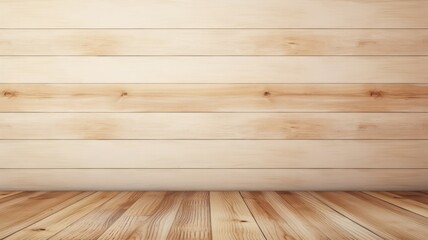 Wall Mural - Wooden floor with planks as background created with Generative AI