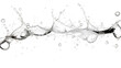 © Perfect PNG - effervescent clear soda bubbles frozen in an abstract futuristic 3d texture isolated on a transparent background, generative ai